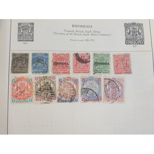 363 - Album of British and World postage stamps to include an imperforated two penny blue (plate letters N... 