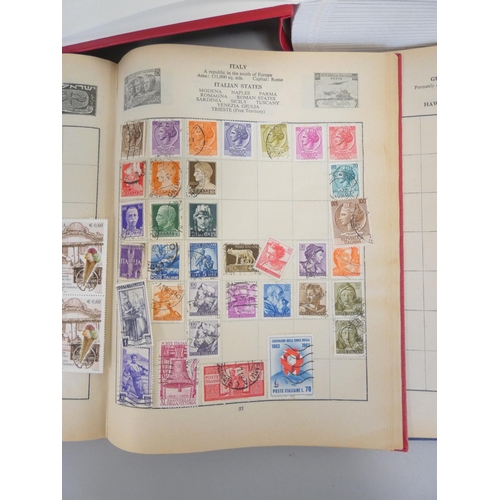 364 - Three collector's stamp albums comprising mainly of British issues to include a perforated two penny... 