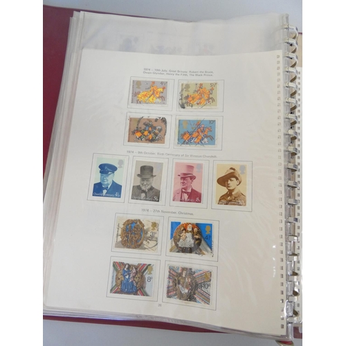 365 - Three British collector's stamp albums comprising mainly of British issues to include Machins, defin... 