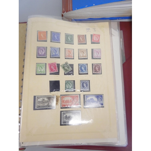 365 - Three British collector's stamp albums comprising mainly of British issues to include Machins, defin... 