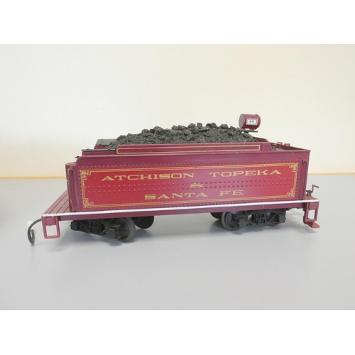 202 - Bachmann. Large G Scale ''Thunderbolt Express'' model locomotive with Atchison Topeka Santa Fe open ... 