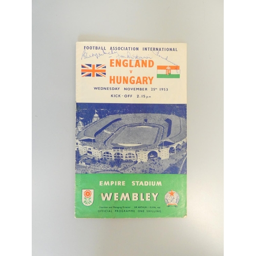 397 - Collection of England FA Cup football programmes to include England VS USSR 22 Oct 1958, England VS ... 