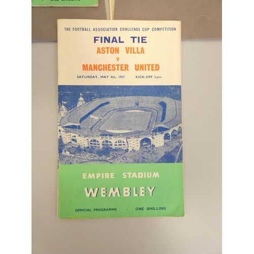 399 - Two FA Manchester United football programmes consisting of a pre disaster ''Busby Babes'' Aston Vill... 