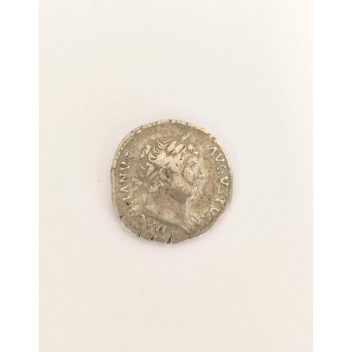 225 - Roman Imperial Coinage. Hadrian (117-138), AR Denarius, c. 125-8, laureate head right REV. seven-poi... 