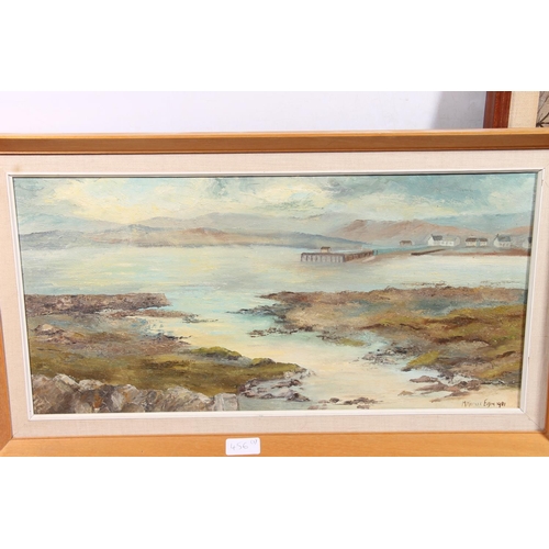 456 - M NEVILLE ELSON, Dundonnell Bridge Wester Ross, oil painting on board, signed and dated 1981 lower r... 