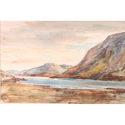 471 - JOHN KIDD MAXTON (Scottish 1878-1942), Loch Na Craig Aberfeldy, watercolour, signed lower right and ... 