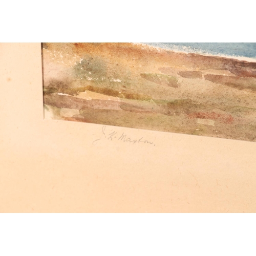 471 - JOHN KIDD MAXTON (Scottish 1878-1942), Loch Na Craig Aberfeldy, watercolour, signed lower right and ... 