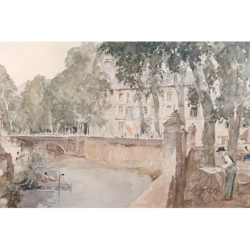 482 - FRANCIS RUSSELL FLINT (British 1915-1977), French street artist print, signed in pencil lower right,... 