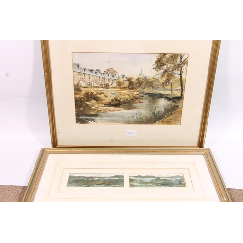 492 - ANTHONY FINLAY DA Dip TP FRSA RIBA ARIAS MRTPI, The Colonies Stockbridge Edinburgh, watercolour, sig... 