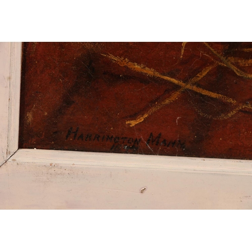 412 - HARRINGTON MANN, kittens, oil painting on canvas, signed lower right, dated indistinctly, possibly 1... 