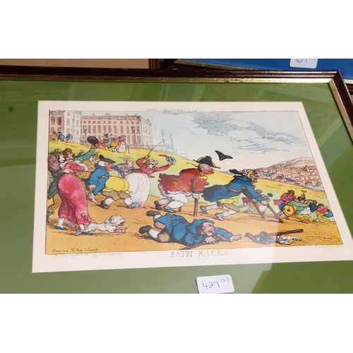 429 - WINSTON MORGAN, Moonlight Flight, coloured print, pencil signed lower right, Warwick Galleries blind... 