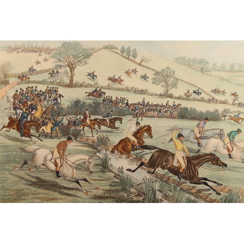 442 - CHARLES HUNT, Northampton Grand National Steeple Chase 1840 Plate 2 The Brook and Plate 3 The Fence,... 