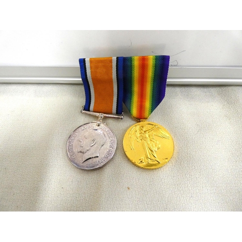 168 - Replica WW1 medals for Pte J B Hall.