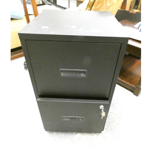 176 - Two drawer modern filing cabinet.