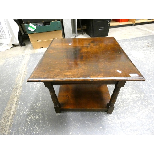 178 - Two tier Chapman's of Carlisle oak side table.