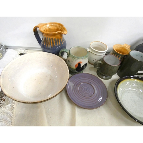 197 - Collection of Studio Pottery including Purbeck Pottery.