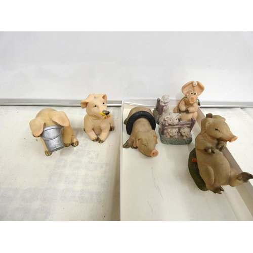 205 - Various modern 'Piggin Around'  figures.