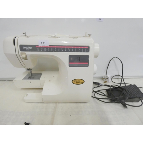 221 - Modern Brother electric sewing machine.