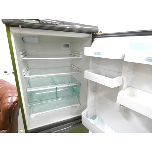 223 - Large green Hotpoint fridge freezer