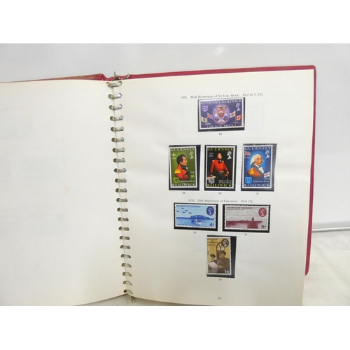 252 - Channel Islands stamp album - Guernsey, Sake, Jersey.