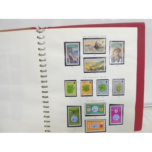 252 - Channel Islands stamp album - Guernsey, Sake, Jersey.