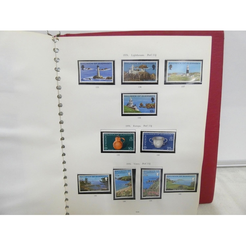 252 - Channel Islands stamp album - Guernsey, Sake, Jersey.