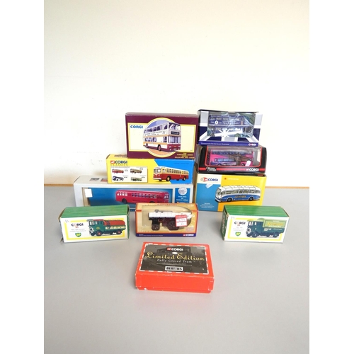 123 - Corgi. Collection of boxed models to include a Limited Edition Beatties Fully Closed Tram 36703 0804... 