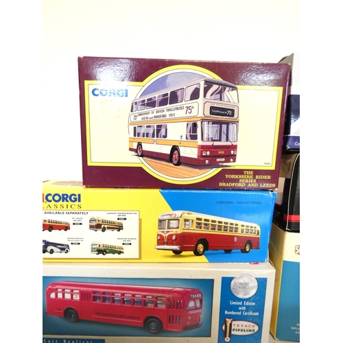 123 - Corgi. Collection of boxed models to include a Limited Edition Beatties Fully Closed Tram 36703 0804... 