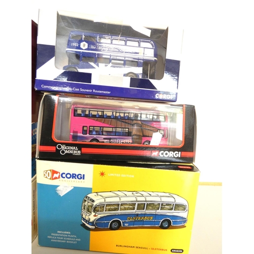 123 - Corgi. Collection of boxed models to include a Limited Edition Beatties Fully Closed Tram 36703 0804... 