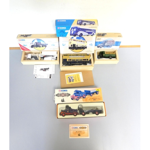 124 - Corgi Classics. Collection of boxed models to include a Limited Edition Scammell Highwayman Ballast ... 