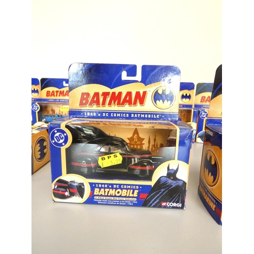 125 - Corgi Batman. Eight 1:43 scale boxed models to include 1960s Batmarine 77305, Jokermobile 77304, 194... 