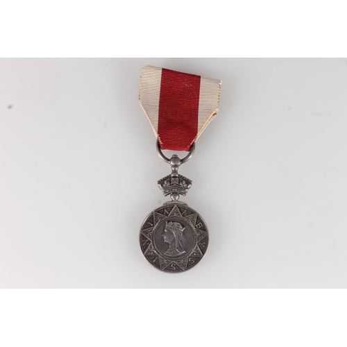 1023 - Medal of 335 W Burn of the 26th (Cameronians) Regiment of Foot comprising Abyssinian War medal 1869 ... 