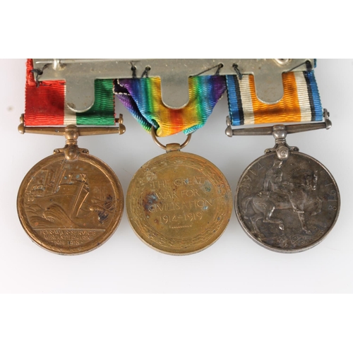 1243 - Medals of G-35790 Private John H Taylor of the Middlesex Regiment comprising WWI war medal and victo... 