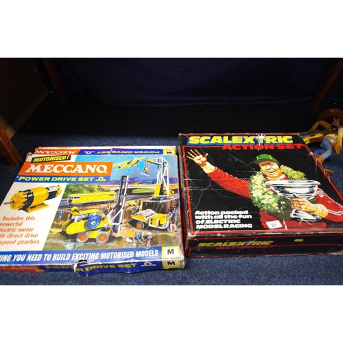 287 - Scalextric action set and Meccano power drive set,  (2).