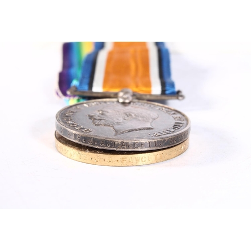 1171 - Medals of 20102 Private John Albert Fawcett of the 9th Battalion West Yorkshire Regiment (Prince of ... 