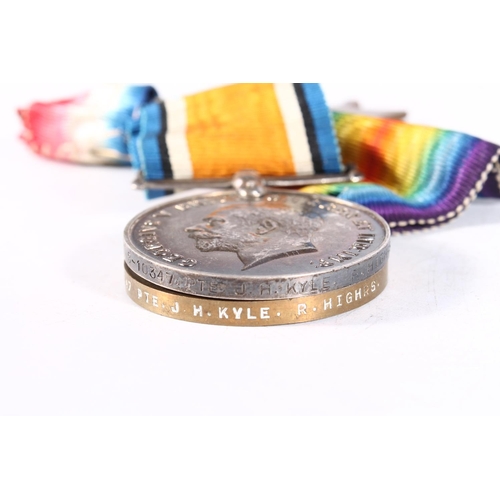 1172 - Medals of S-10347 Private James Hay Kyle of the 2nd Battalion Royal (Black Watch) Highlanders who di... 