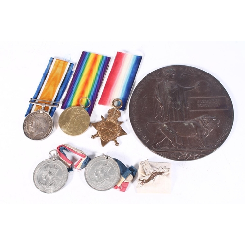 1173 - Medals of 12/1561 Private Alexander Borthwick of the Auckland Regiment New Zealand Expeditionary For... 