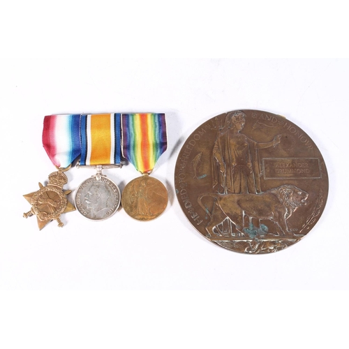 1192 - Medals of 446 Private Alexander Drummond of A Company 1st/4th Battalion King's Own Scottish Borderer... 