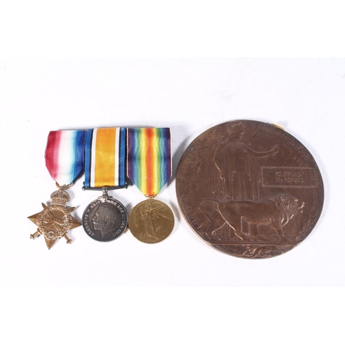 1194 - Medals of 17946 Private Clifford Marshall of B Company 1st Battalion Kings Own Scottish Borderers KO... 