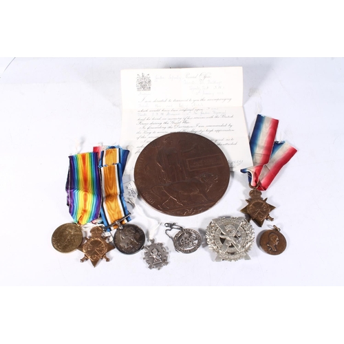 1202 - Medals of 4154 Lance Corporal James William Balfour Stevenson of the 14th Battalion London Regiment ... 