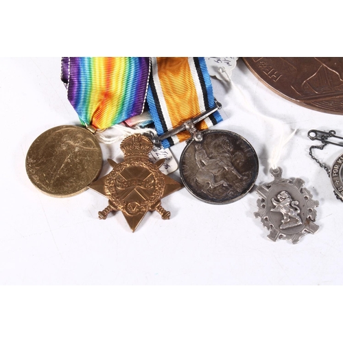 1202 - Medals of 4154 Lance Corporal James William Balfour Stevenson of the 14th Battalion London Regiment ... 