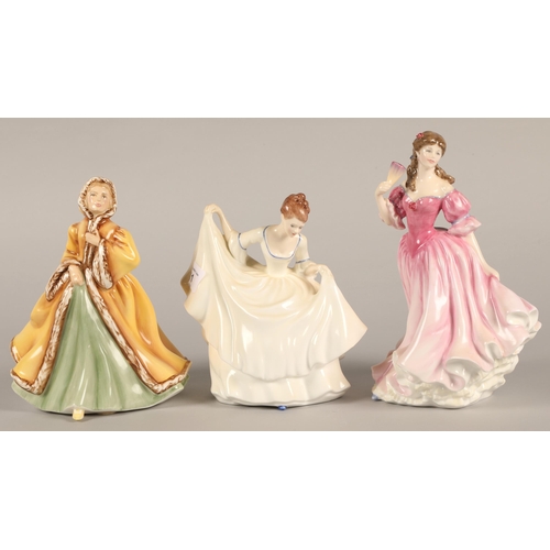 11 - Three Royal Doulton figurines to include 'Lauren' HN3975, 'Rachel' HN2919, and 'Pamela' HN2479