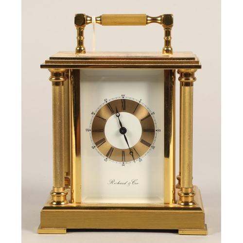 162 - Brass carriage clock