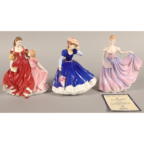 18 - Three Royal Doulton figurines including For You Mother HN5238, Mary HN3375, and Rachel&nbs... 