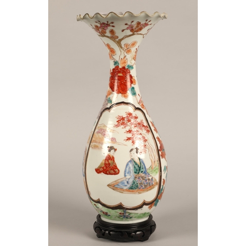 39 - Oriental famille rose vase, 40cm h