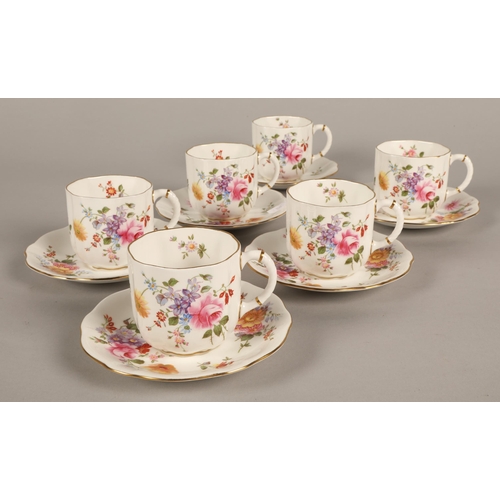 215 - Royal Crown Derby part coffee set, 12pcs total