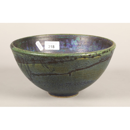 218 - Andrew Adair, studio ceramic bowl signed and dated '98 to base, diameter 24cm