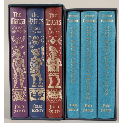 236 - Folio Society books to incl. three vols. A History of the Crusades & three vols. Empir... 