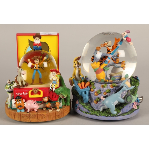 242 - Toy Story & Winnie the Pooh musical snowglobes