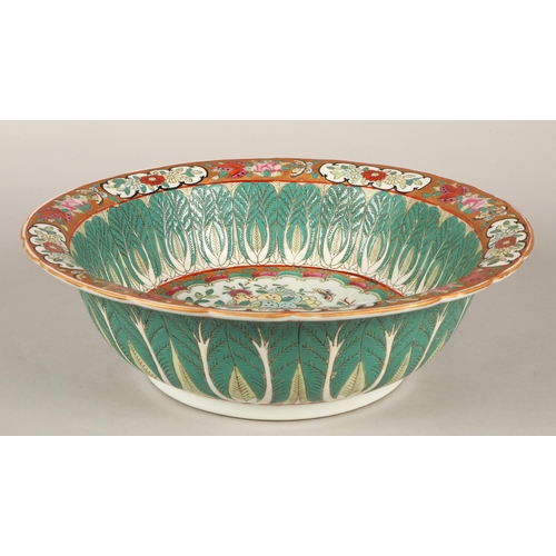 247 - Oriental famille rose bowl, 13.5cm diameter 